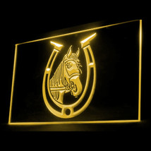 200057B Horseshoe Horse Pony Riding Racing  Hoof Equestrian LED Light Signs - £17.57 GBP
