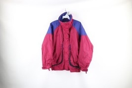 Vtg 90s Columbia Womens Small Color Block Spell Out Powder Keg Full Zip Jacket - £43.48 GBP