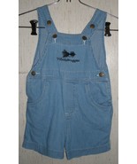 EXCELLENT BABY BOYS &quot;Woolybugger&quot; FISHING LURE BLUE JEAN SHORTALLS  SIZE 6M - $21.67 CAD