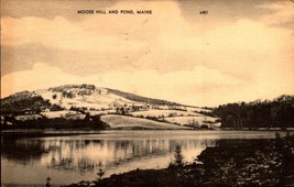Moose Hill and Pond, Maine Real Picture Postcard-bk44 - £2.33 GBP