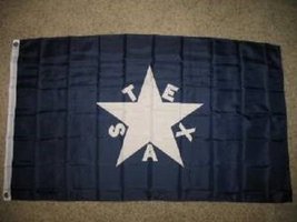 AES 2x3 First Republic of Texas Zavala Perma Dye Poly Flag 2&#39;x3&#39; Brass Grommets - £3.49 GBP
