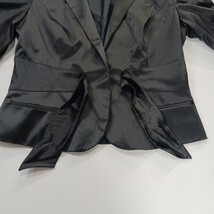 INC International Concepts Women's Black Cotton Blend Blazer Jacket Size Medium image 13