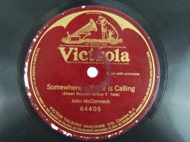 John McCormack – Somewhere A Voice Is Calling 78RPM 10&quot; Single Sided Record - £14.77 GBP