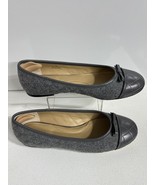 Talbots Shoes 8M Blair Cap Toe Ballet Flats Style # P234041012 Gray Roun... - $57.97 CAD