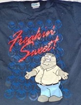 Family Guy Tee Shirt Black Freakin Sweet Size M 100% Cotton - $13.73