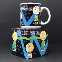 PEANUTS Charles Shultz Charlie Brown 12 oz Coffee Cup Mug Vintage 1994 w... - £10.01 GBP