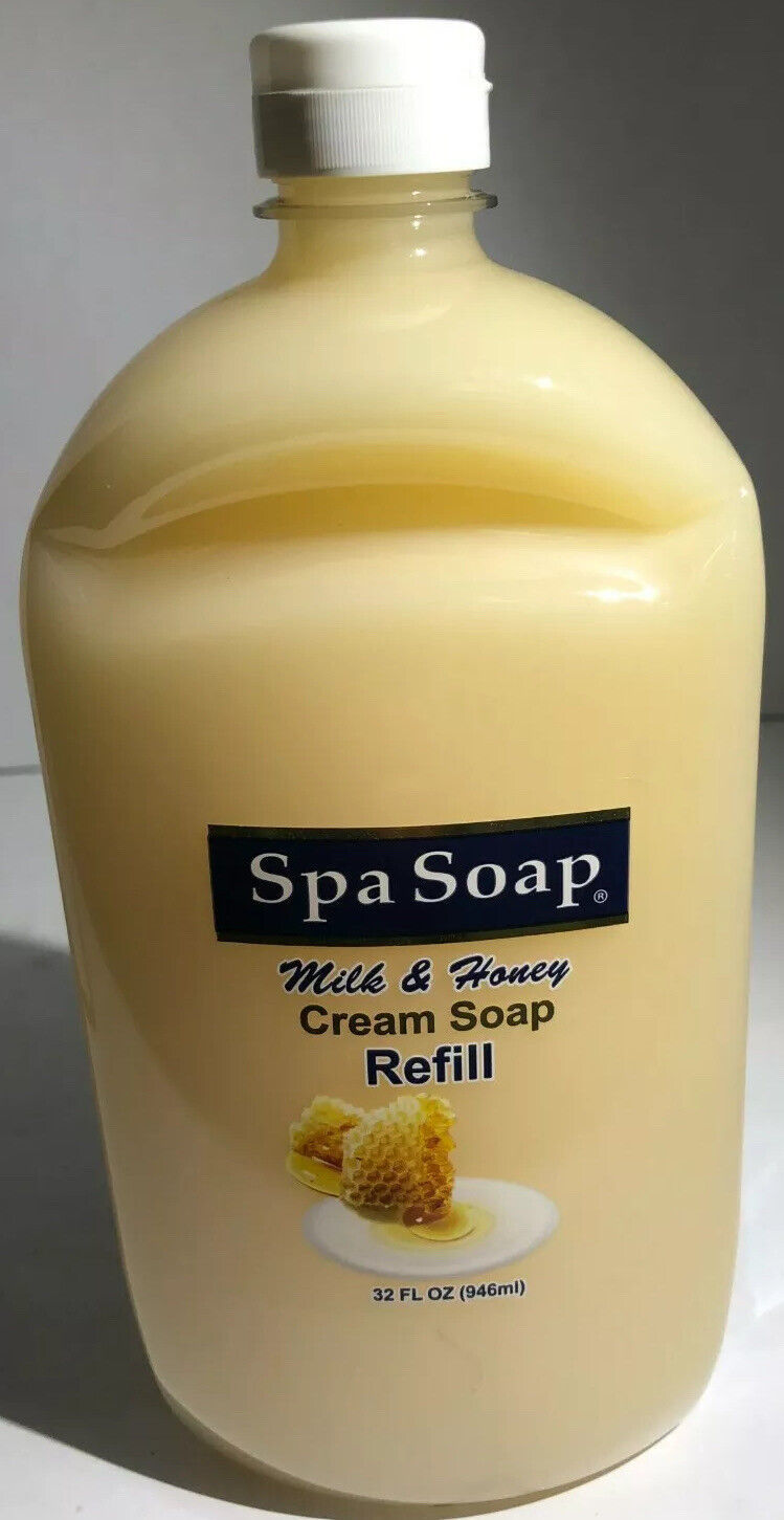 Spa Soap Milk &amp; Honey Cream Gigantic Hand Soap Refill 1ea 32 oz Blt New ... - $2.95