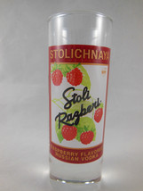 Stolichnaya Stoli Razberi Raspberry Russian Flavored Vodka shot Glass Tall - $4.15