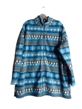Cabin Creek Cardigan Sweater Winter Snowflake Print Zip Up L/S Women&#39;s 2x - £15.82 GBP