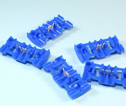 24pcs AMP/TE Connectivity 735398 Terminal Wire Tap Splice Blue 17-13AWG - $12.25