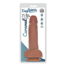 Curve Toys Easy Riders 7 in. Dual Density Dildo with Balls &amp; Suction Cup Tan - £30.80 GBP