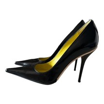 Gianmarco Lorenzi Solid Black Pointy Toe Pump Size 37 (US 7) - £173.69 GBP