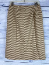 Talbots Collection Knee Length Skirt Womens 10 Wool Cashmere Side Zip Ve... - $22.50