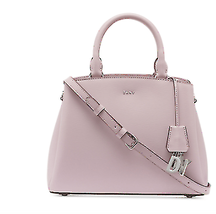 DKNY Paige Leather Medium Satchel, in Light - Lavender - £107.30 GBP