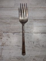 Vintage 1847 Rogers Bros Anniversary Pattern Silverplate Serving Fork 8&quot; - £4.63 GBP