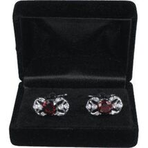 Men J.Valintin Cufflinks by Vitorofolo for French Cuff Shirt V39-48 Wine Silver image 2