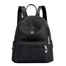 L backpack students girls waterproof shoulder book bags solid color daily travel ladies thumb200