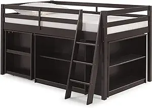 Roxy Wood Junior Loft Bed With Pull-Out Desk, Shelving And Bookcase, Esp... - $331.99