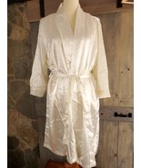 Lillian Rose Bride Satin Robe Ivory White Size L/XL - $24.95