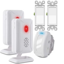 GREENCYCLE Wireless Motion Sensor Detector Alarm, Home Security Alert, Store Wel - £60.93 GBP