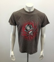 Spiderwire Men's Graphic T Shirt Size Medium Gray Crew Neck Tee - £7.86 GBP