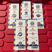 Denver Nuggets NBA Basketball 5 Ticket Stub Lot D Jazz Grizzlies Rockets... - $18.50 CAD