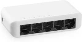 5 Port Gigabit Unmanaged Ethernet Switch 4 x 100 1000Mbps Ports and 1 Gi... - $28.66
