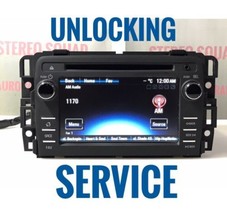 Unlocking service 13-14 Traverse Enclave Touchscreen radio unit MP3 player  - $28.00