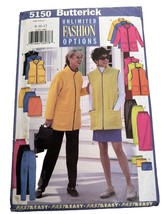 Butterick 5150 Women&#39;s Jacket Vest Skirt Pants Sewing Pattern Sizes 8-12... - $5.93