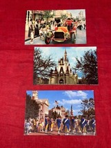 3 VTG 1976 Walt Disney World Postcard LOT Castle Main Street &amp; Spirit of 76 - £11.68 GBP