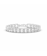 ANGARA 1.87 Ct Natural Diamond Curb Chain Link Bracelet in 14K Gold - £1,980.82 GBP