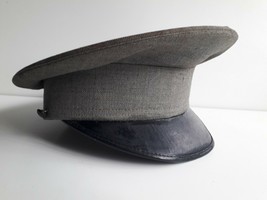 vintage old   hat cap train guard inspector  Argentine uniform 1950 aprox - $85.14