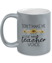 Mom Mugs Mom Or Grandma - Teacher Voice Silver-M-Mug - £14.33 GBP