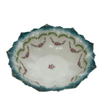 antique porcelain rose floral Print Large bowl Home Decor - $39.59