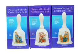 3 Lot Nib Vtg Norman Rockwell Porcelain Collector’s Bells Memories Toymaker Bedt - £19.98 GBP