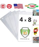Heavy-Duty 4x8 Ticket Holders with 3 Lanyard Slots - Set of 5 for VIP Ex... - $350.61 MXN