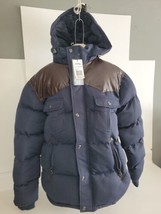 NWT Spire by Galaxy Men&#39;s Medium Puffer Jacket, Snow Ranger, Blue, Hooded Winter - £63.94 GBP