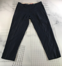 Polo Ralph Lauren Pants Mens 36x32 Navy Blue Pockets Straight Leg Flat F... - $29.69