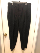 Vintage Lands End Mens 38X30 Wool Pleated Front Dress Pants Cuffed - $13.85
