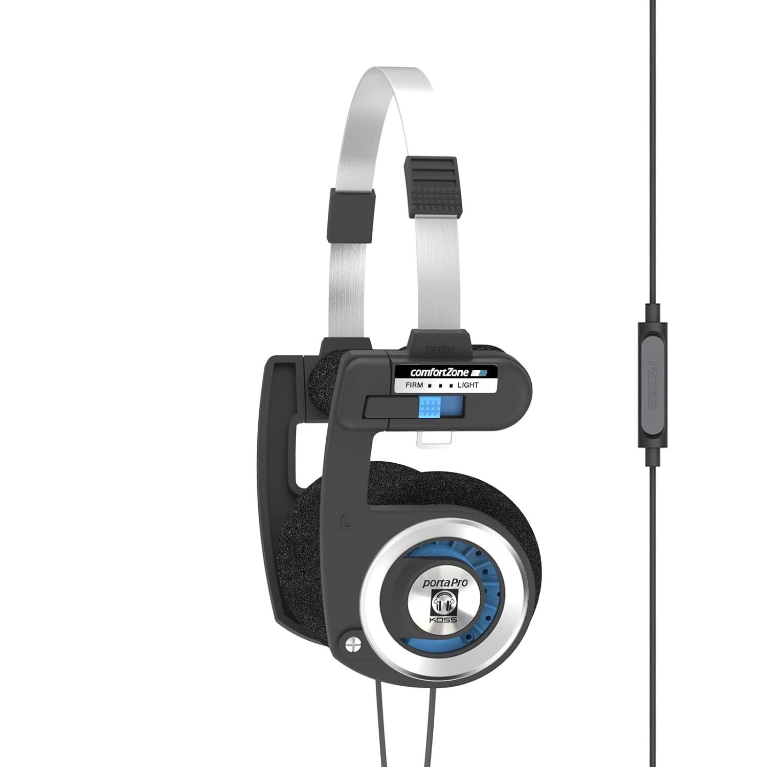 Koss Porta Pro with Microphone and Remote On-Ear Headphones, in-Line Microphone