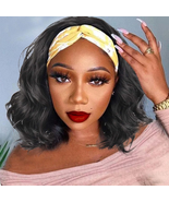 LEOSA Body Wave Headband Wig Loose Deep Wave Wig for Black Women Short B... - $35.83