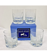 Julie Wear Design LLC Gun Dogs Etched Crystal Rock Glasses Boxed Set of 4 - $175.52 CAD