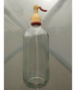 Antique Siphon Soda Bottle from Valdepeñas of Almost 50 Years White Red - $45.21 CAD
