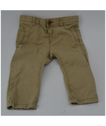 Zara Baby Khakis Lined Brown pants Infant Size 6-9 months - $9.50