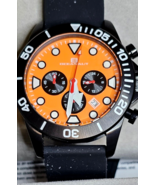 Brand New Oceanaut Men&#39;s Naval Orange Dial Watch - OC1312 all orig. pape... - $125.71