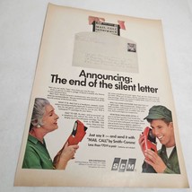 SCM Mail Call Letterpack Letters with Voice Devices Vintage Print Ad 1967 - £8.57 GBP