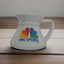 NBC Sports Coffee Mug Cup Super Rare Vtg Non Skid 12 Oz Rainbow Peacock ... - $40.00