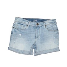 Ann Taylor Loft Light Blue Rollup Jean Shorts Size 2 - 26 - £17.54 GBP