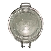 Le Parfait Super Jar 7" Tall Wire Bail Glass Canister France 3.5" Base Vtg Quart image 5