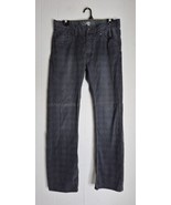 L.O.G.G. Charcoal Plaid Design 100% Cotton Pants Men&#39;s Size 31×30 - $301.62 MXN